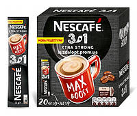 Кофе NESCAFE ( Нескафе ) 3 в 1 Xtra Strong (Стронг) 20 стиков * 13 г (24)