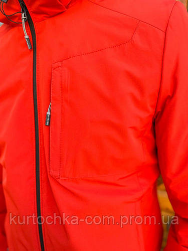 Купить Мужская куртка парка ветровка бомбер красная осенняя летняя ...