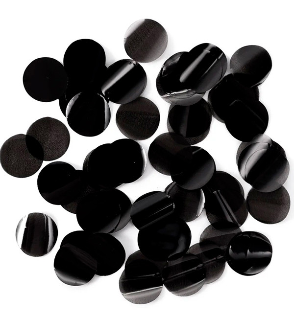 Конфеті, метафан "Disc", Іспанія, вага — 50 г, розмір — 23 мм, колір чорний