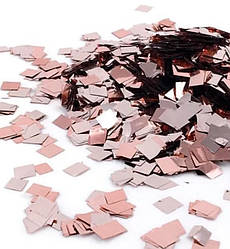 Конфетті, метафан "Rose", Іспанія, вага - 50 г, розмір - 5-8 мм, колір - рожеве золото