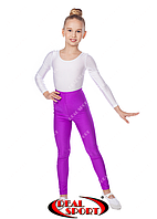 Лосини для танців фіолетові GM040051 (еластан, р-р S-M, зріст 152-165 см)