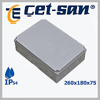 Розподільна коробка 260х180Х75 Get-san IP54 (KB.0366)