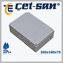 Розподільна коробка 260х180Х75 Get-san IP54 (KB.0366)