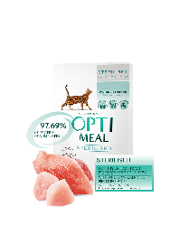 Вологий корм Optimeal Sterilised Turkey (Оптіміл для дорослих кастрованих котів з індичкою), 85г.