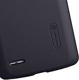 Чехол Nillkin Super Frosted Shield Case LG L80 Dual D380 black + пленка, фото 5