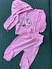 Дитячий костюм-трійка, інтерлок (повзунки, кофточка, шапочка) для дівчаток 56-й розмір, фото 3
