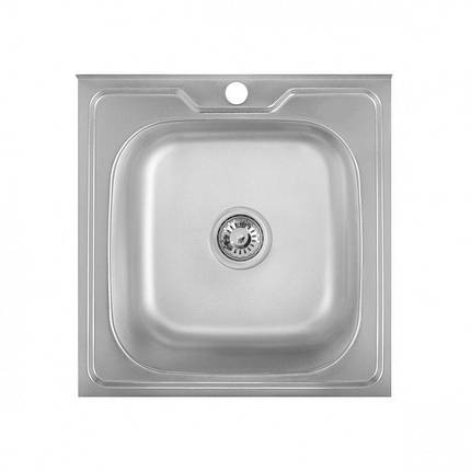 Мийка для кухні з нержавіючої сталі 07 мм Platinum 5050 satin, фото 1