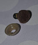 Носик коричневий оксамитовий 11 мм* 10 мм., фото 2