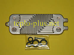 Теплообмінник вторинний 8718644625 (оригінал) Bosch Gaz 6000 W WBN6000-24C RN, Condens 1200 W GC1200W 24 C NG