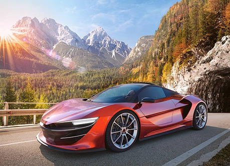 Пазли Спортивна машина на 100 елементів, фото 1