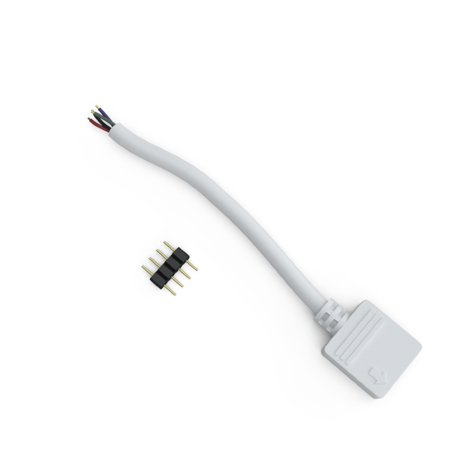 Конектор SMD5050 RGB (провід 4 pin, без затиску)