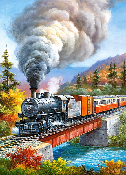 Пазли Залізниця на 200 елементів