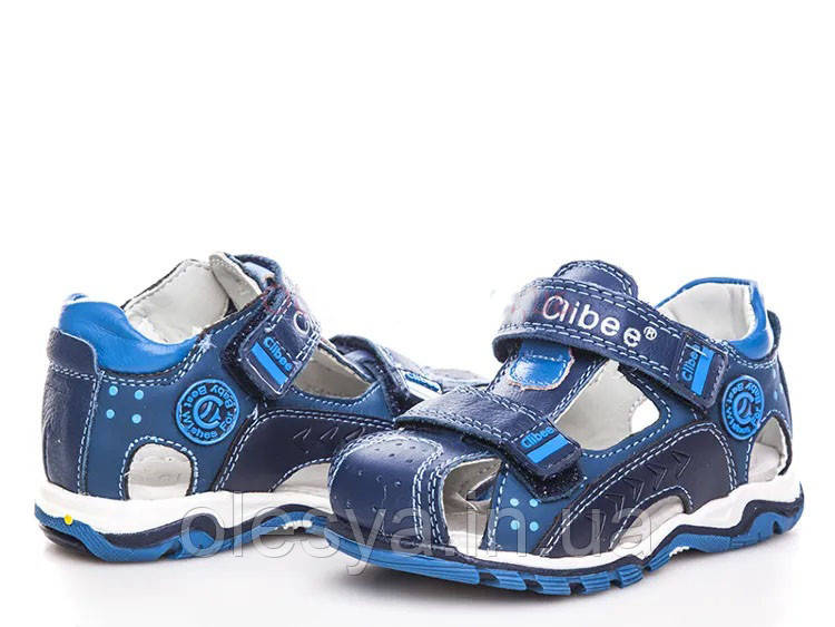 Cандалі літні на хлопчика Clibee F200 Шкіра розмір 27, фото 1