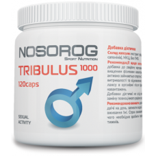 Підвищення тестостерону Tribulus (120 капс.) Nosorog, фото 1