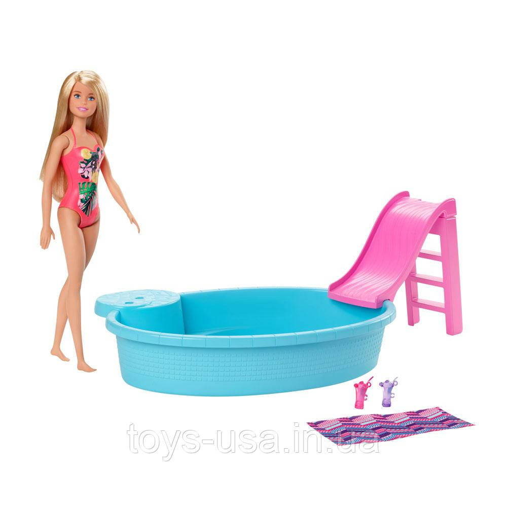 Лялька Барбі з басейном басейн Barbie Doll and Pool, фото 1