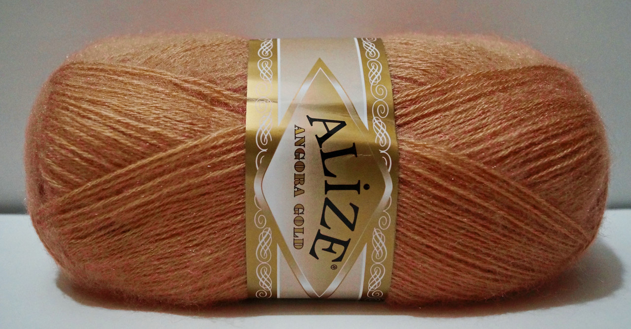 Нитки пряжа для в'язання ANGORA GOLD Ангора Голд від ALIZE Алізе № 102 - цибульний