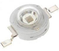 LED-3W-GREEN Светодиод 3W Зеленый 525nm, 100Lm; 3.2~3.4V; 700mA; Чип: Taiwan 45mil; Размеры: D8x5.5мм