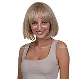 Красива натуральна перука каре Katie HH, мелірування з холодним відтінком, фото 9