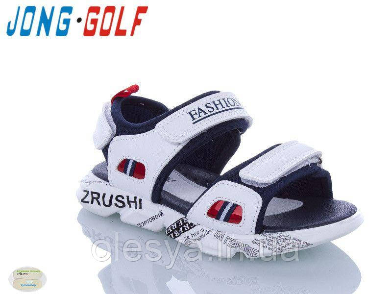 Дитячі сандалії на трьох липучках Jong Golf 30002 розміри 33 34, фото 1