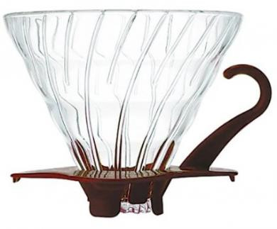 Фільтр-кавоварка Hario V60 02 Glass Dripper (600 мл) Brown