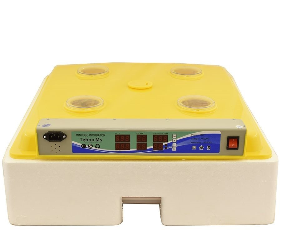 Інкубатор автоматичний Tehnoms MS-98 на 98 яєць будь-яких типів з регулятором вологості (в пластиковому корпусі)