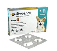 Simparica (Симпарика) Таблетки от блох и клещей для собак весом от 10-20 кг (3шт)