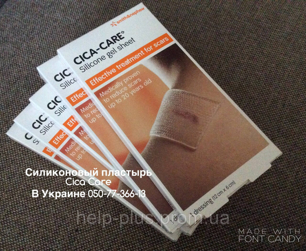 Cica Care 6х12см силиконовая пластина Smith & Nephew от рубцов в том числе келоидных - фото 3 - id-p740351559