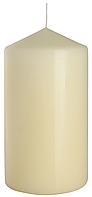 Декоративна свічка-циліндр sw80/150 кремова BISPOL (15 см)