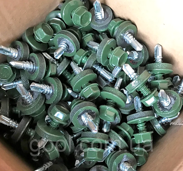 wf wkret-met шуруп саморез кровельный по металлу 4,8х19мм ral 6020