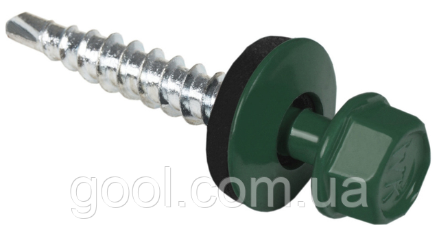 wf wkret-met шуруп саморез кровельный по металлу 4,8х19мм ral 6005