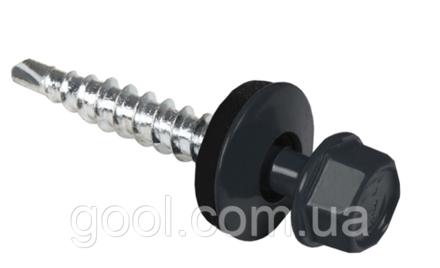 wf wkret-met шуруп саморез кровельный по металлу 4,8х19мм ral 7016