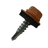 Покрівельні саморізи 4,8х19мм Wkret-Met Klimas WF колір RAL 8003 для профнастилу та металочерепиці до металу упаковка 250 штук, фото 3