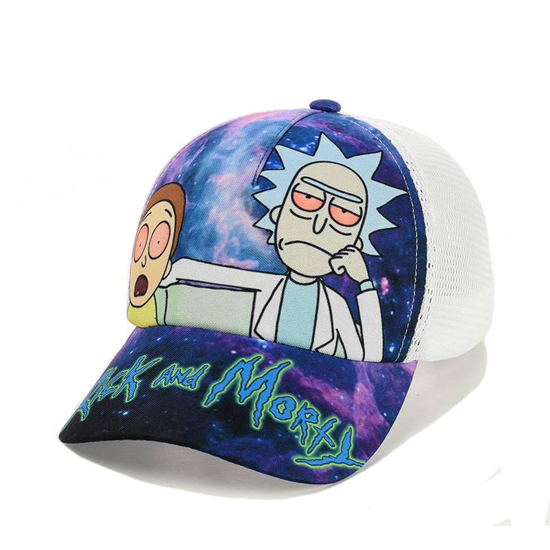 Бейсйсболка с сеткой "Rick and Marty"