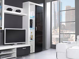 Вітрина SAMBA REG2 білий чорний (модульні меблі) (CAMMA)