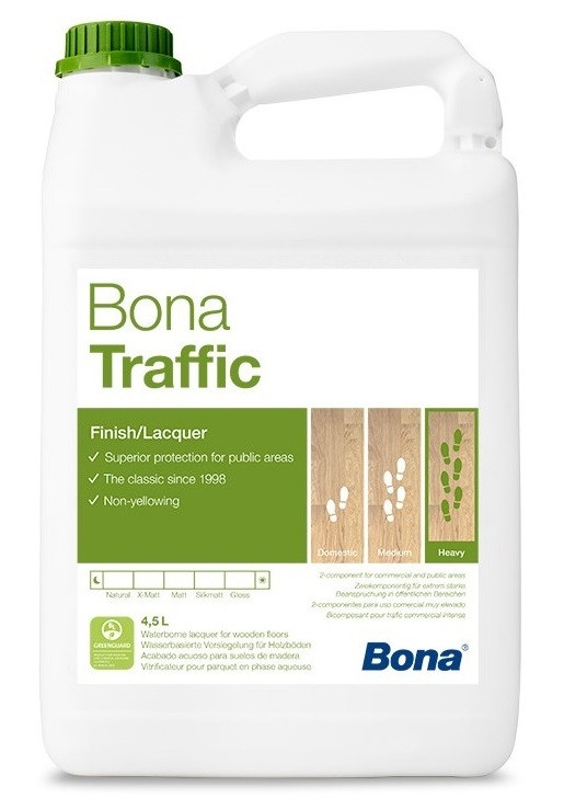 Двокомпонентний Лак для паркету Bona Traffic (матовий) 5л, фото 1
