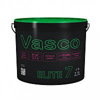 Краска латексная шелковисто-матовая Vasco Elite 7 (Васко Элит 7) 2.7