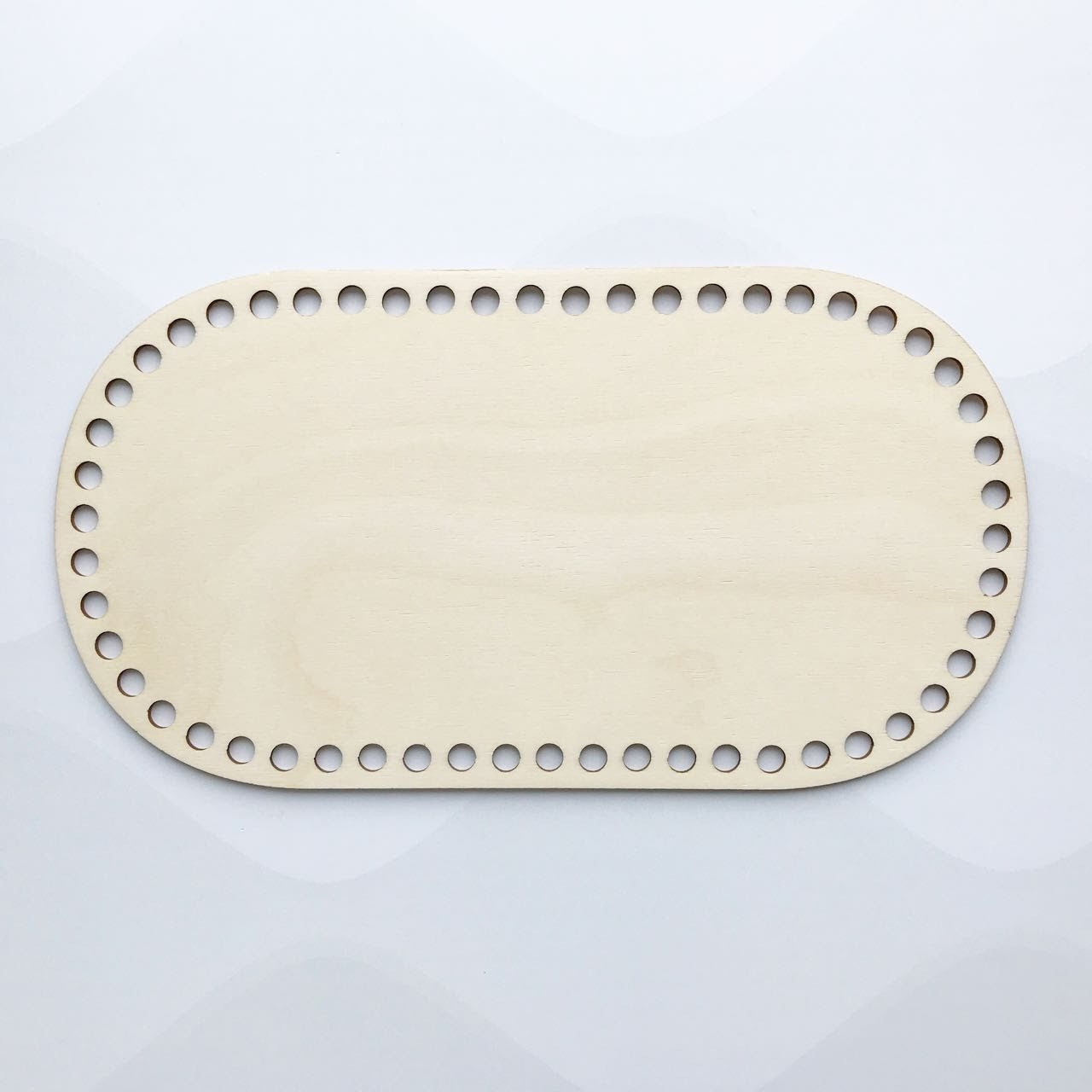 Овальне денце для в'язання 5*15 см, товщина 6 мм