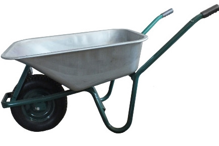 Тачка будівельна Forte WB6414T : 160 кг | Кузов оцинкований, фото 1