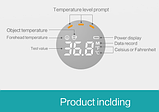 Термометр інфрачервоний безконтактний Cigii для вимірювання температури тіла, фото 4