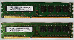 8GB 2x4GB DDR3 1600MHz Micron PC3 12800U 1Rx8 RAM Оперативна пам'ять