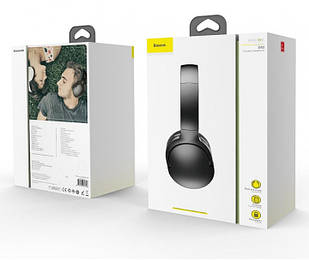 Бездротові Bluetooth-Навушники Baseus Encok D02 Black