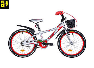 Дитячий велосипед 20 Formula STORMER сріблясто-червоний