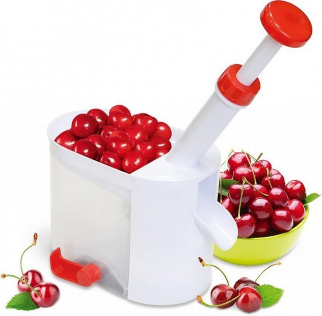 Машинка для удаления косточек из вишни UKC Cherry and Olive corer Вишнечистка Белый (258520) [2921-HBR] - фото 2 - id-p1168631841