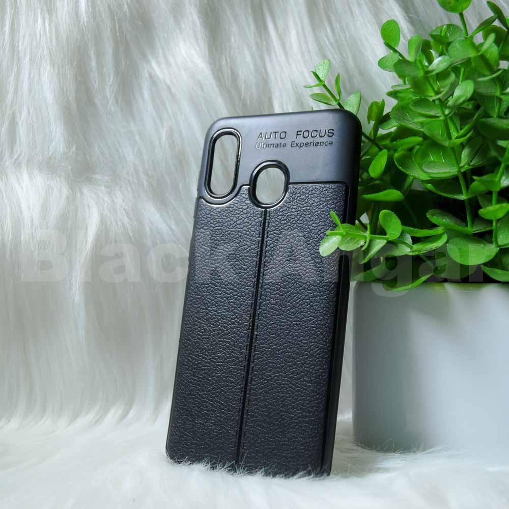 Силіконовий чохол Samsung A20 2019 "Auto Focus Чорний (black)