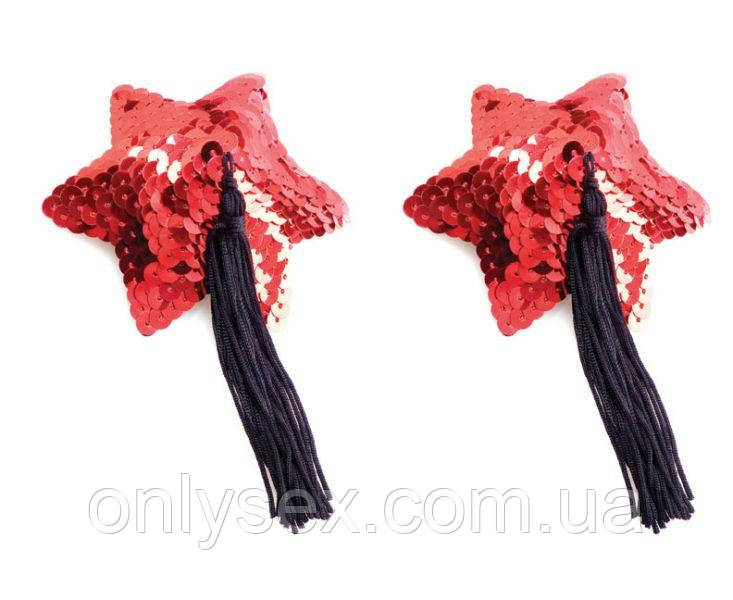 Пестис Red Star Shape Sequin Pasties 8cm