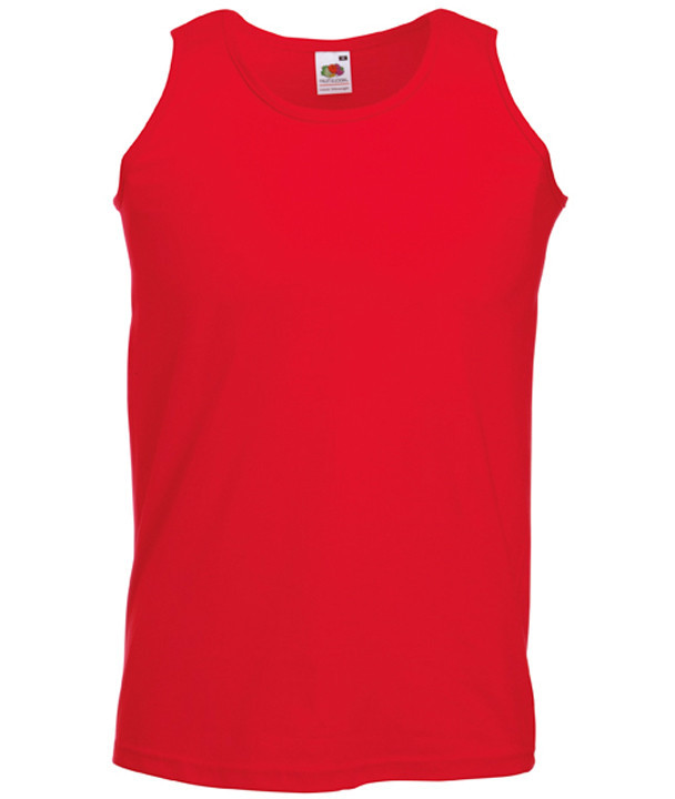 Майка чоловіча червона ATHLETIC VEST Fruit of the Loom, фото 1