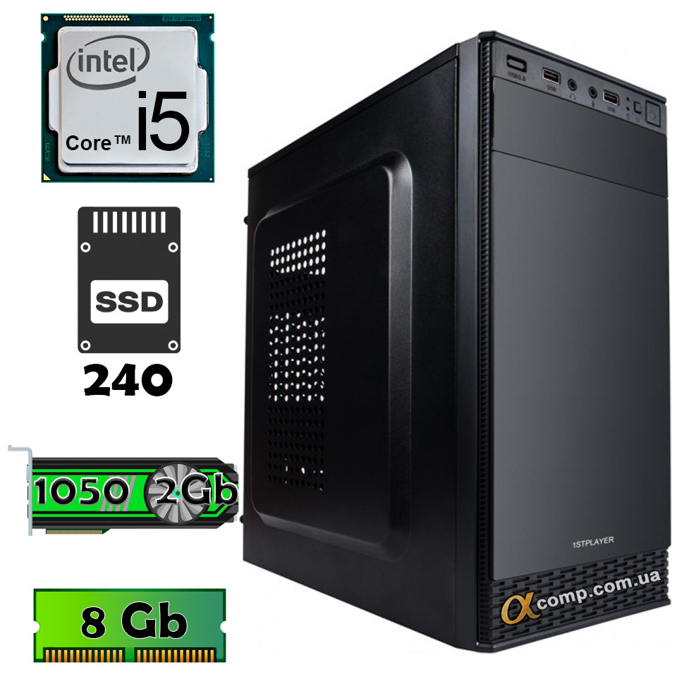 Комп'ютер AlphaPC RG2-T101 (i5-2320 • GTX1050 • 8Gb •ssd 240Gb)