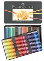 Набір кольорових олівців Faber-Castell Polychromos 60 кольорів в металі FCPRO110060