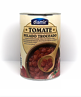 Помидоры мелко нарезанные без шкурки Diamir Tomate Pelado Troceado 780г (Испания)