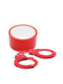 Набор BONDX METAL CUFFS AND RIBBON, RED